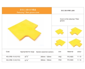 變徑三通光纖槽蓋